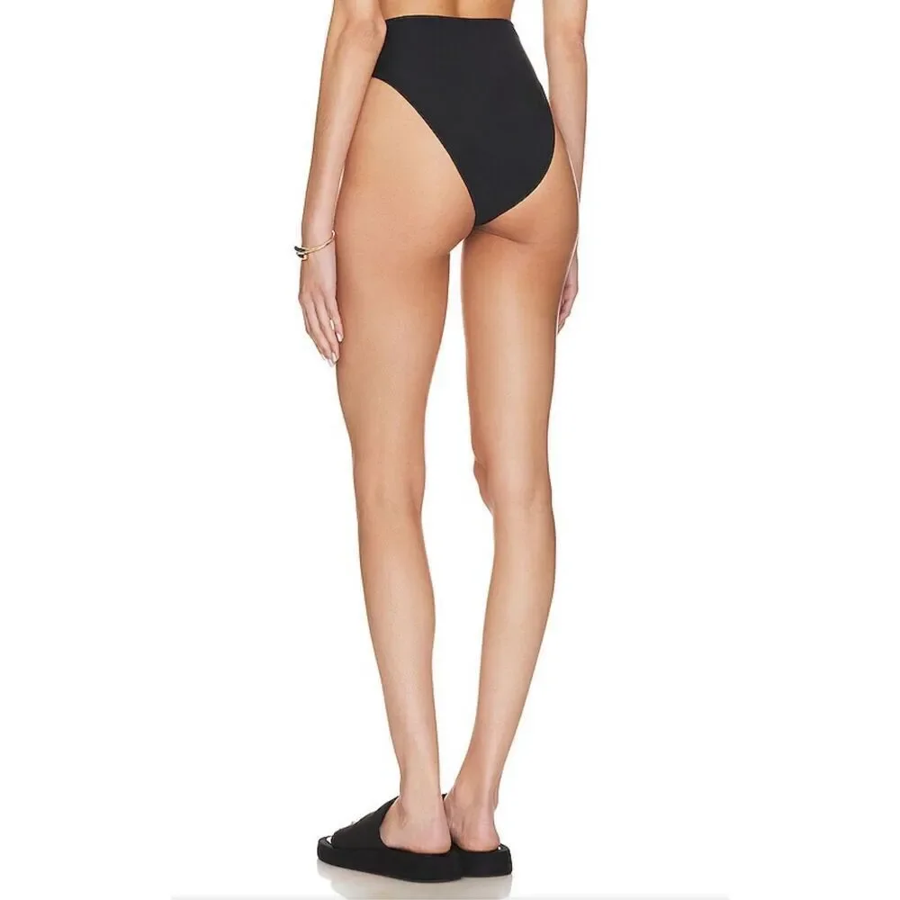 Cleobella Alice Bikini Bottom High Waist in Black‎ Size Small NWT